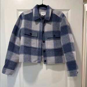 Rails Blue and White Checkered Jacket
